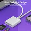 2 в 1 многопортовый преобразователь карт памяти Type-c/Lightning в TF SD Card Reader для iPhone Huawei Samsung Xiaomi USB C OTG