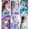 5D DIY Diamond Painted Cartoon Elf Girl Full Square Round Diamond Mosaic Embroidered Portrait Fantasy Art Home Decoration
