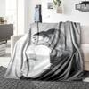 Elegant Ponytail Silhouette Blanket Soft Throw Blanket For Home Bedroom Bed Sofa Travel Office Solid Christmas Blanket