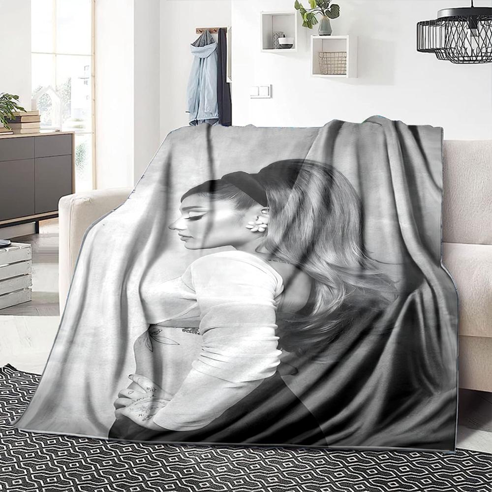Elegant Ponytail Silhouette Blanket Soft Throw Blanket For Home Bedroom Bed Sofa Travel Office Solid Christmas Blanket