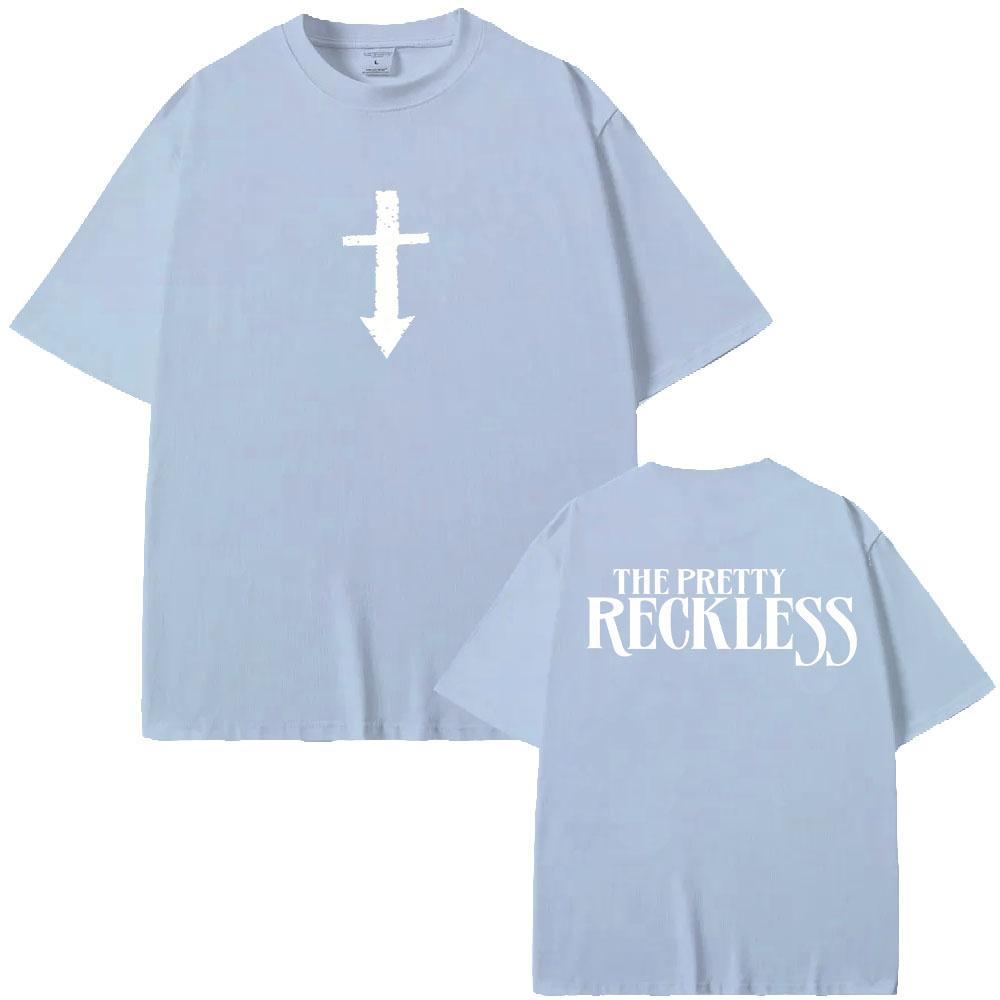 2026 Новая футболка The Pretty Reckless 100% Хлопок Футболки с графическим принтом Уличная мода Женские Мужские Повседневные С круглым вырезом Взрослые Топы Летние