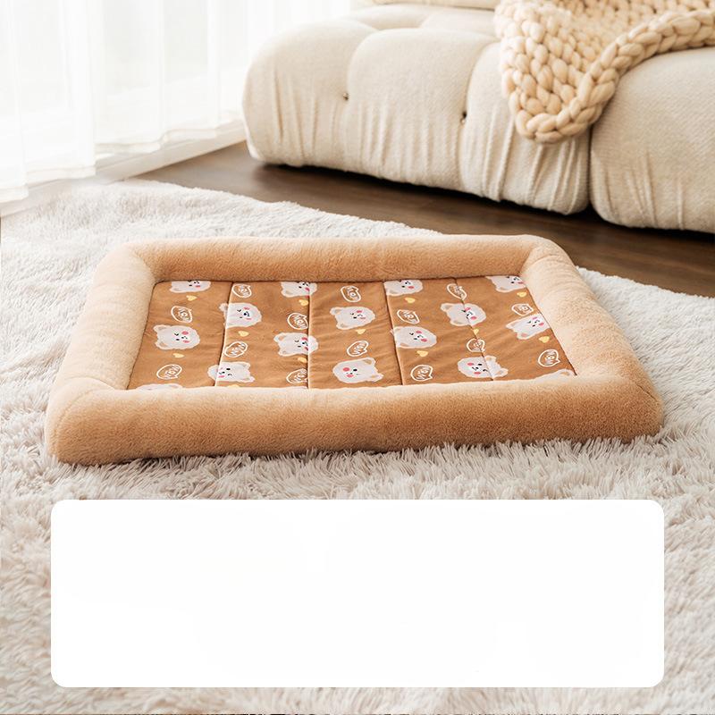 Коврик для собак на осень и зиму, утепленный шерстяной вольер, собачья будка, кошачья будка, теплая собачья кровать, спальный коврик для маленькой собаки, будка для домашних собак