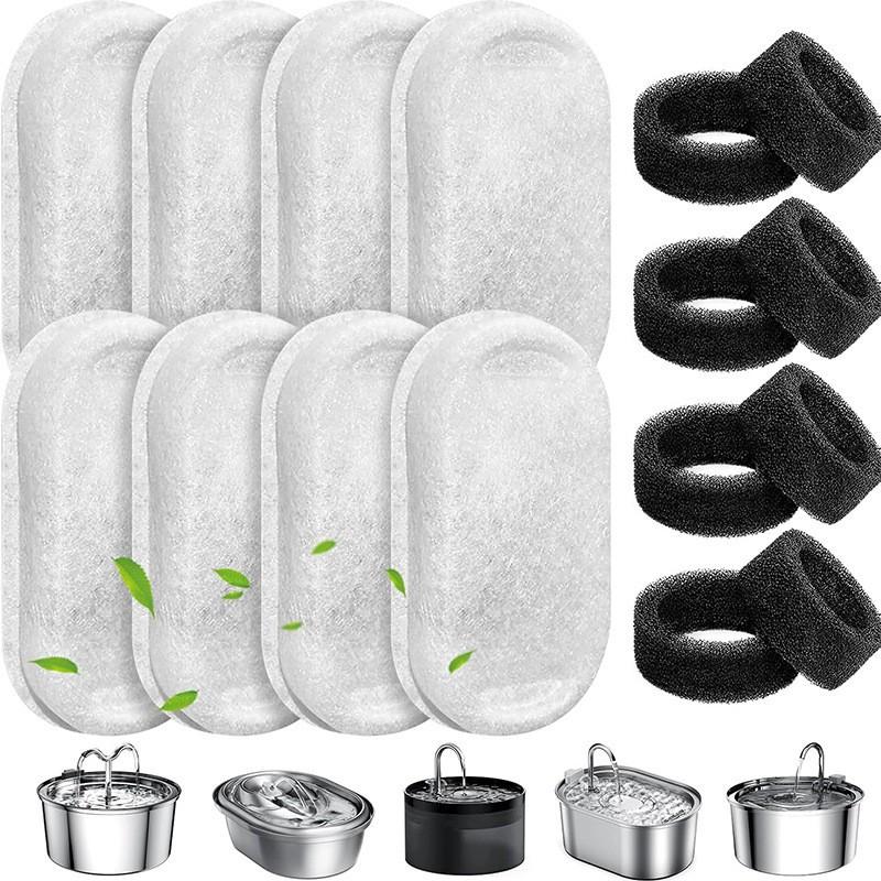 Stainless steel pet water dispenser filter element, coconut shell activated carbon, cationic resin, filter cotton