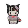 Сумка KT Kuromi Для iPhone 17 16 15 14 13 12 11 Pro Max Силиконовый Мягкий Чехол