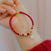New Chinese Style Natal Year of the Snake Woven Red Rope Bracelet Guochao Retro Couple New Year Bracelet Personalized Creative Jewelry