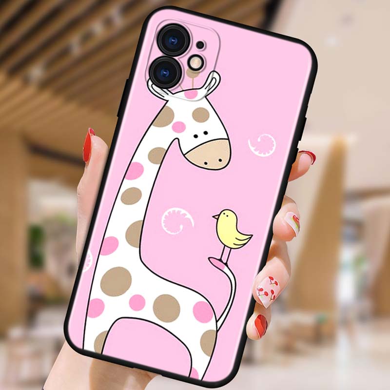 Чехол для телефона с изображением жирафа для iPhone Samsung Galaxy Redmi Xiaomi Oppo OnePlus Note SA 7 8 9 10 11 12 13 14 20 21 22 23 53 54 Pro Max Plus Ultra TPU Soft