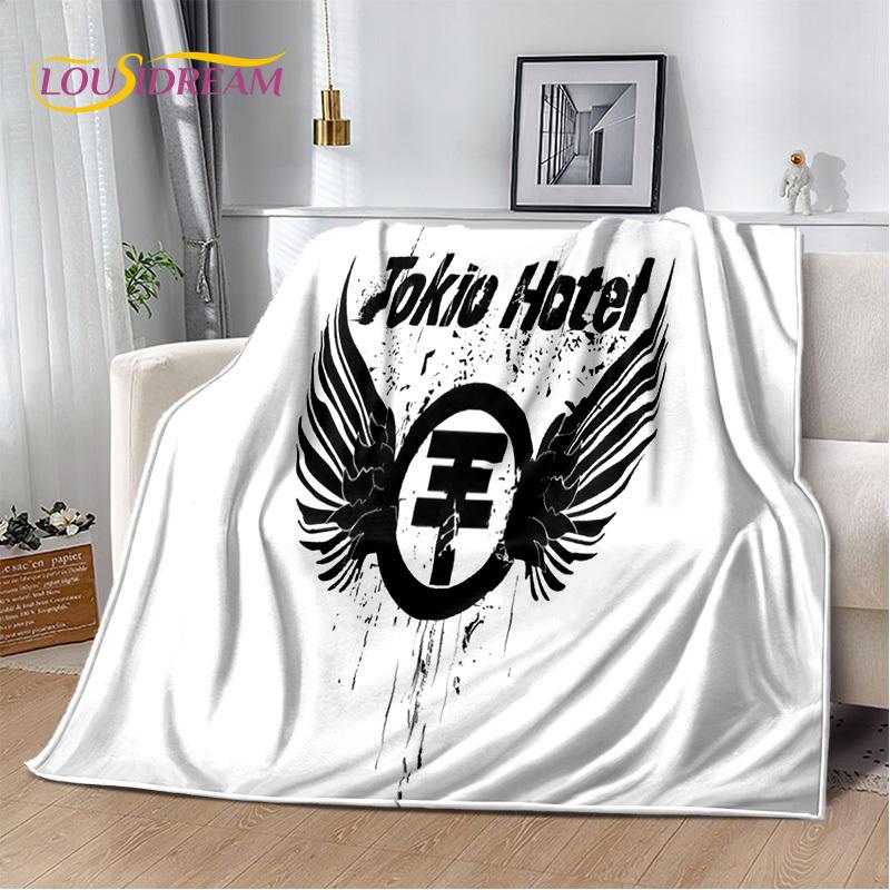 Одеяло Tokio Hotel Rock Band Bill Kaulitz, мягкое фланелевое одеяло для дома, спальни, кровати, дивана, пикника, офиса, пешего туризма, отдыха, сна