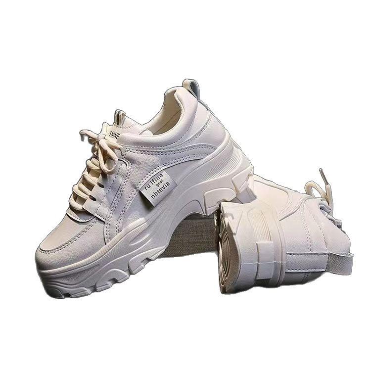 Dad Shoes Spring Fashion Sneakers With Pu Upper And Breathable Mesh For Women