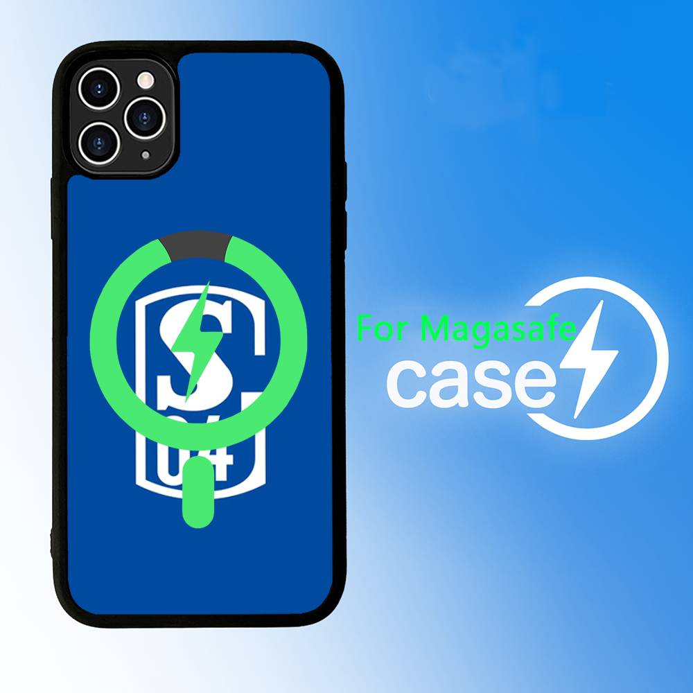 S-Schalke 04 For iPhone 17 Air 16 E 15 14 13 12 11 Pro Max Plus PC Shock TPU Cover For Magsafe Phone Cover
