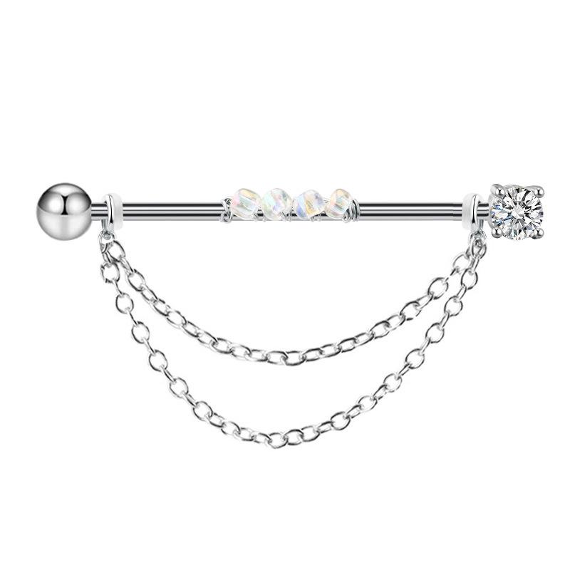 Gaibei Европейский и Американский Трансграничный Пирсинг Уха Перемычки и Кости Цепочки Ногтей