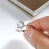 Сертифицированное кольцо Smyoue с муассанитом 1-5 карат VVS1, кольцо-солитер с лабораторным бриллиантом для женщин, помолвочное, обручальное кольцо, ювелирные изделия, Fine