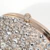 Изысканная легкая роскошная женская овальная инкрустированная мелкими бриллиантами модная вечерняя сумка, маленькая портативная сумочка-клатч