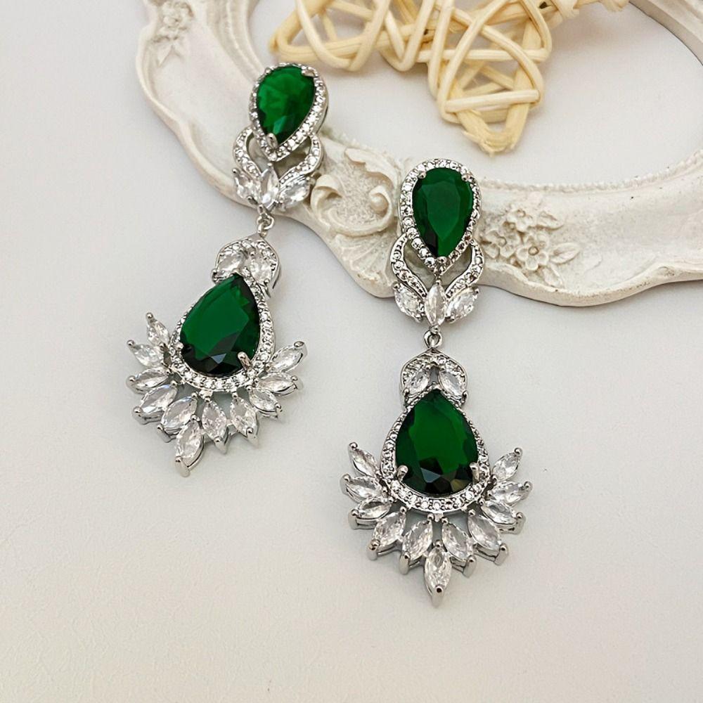 Silver Needle Women's Dangle Earrings Aesthetic Design Stud Earrings Party Jewelry