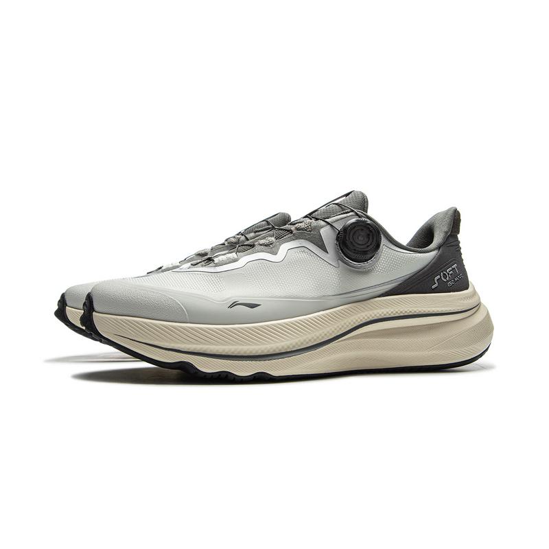 Li Ning Амортизация Скользкая Устойчивость к истиранию Дышащая Поддержка Отскок Низкие Повседневная Обувь Унисекс Серый AGLV001-7