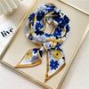 New Scarves Silk Scarves Women'S Spring And Autumn Season Long Decorative Professional Scarves Summer Thin Styles Paired With Shirts Stylish