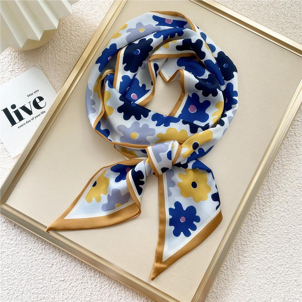 New Scarves Silk Scarves Women'S Spring And Autumn Season Long Decorative Professional Scarves Summer Thin Styles Paired With Shirts Stylish