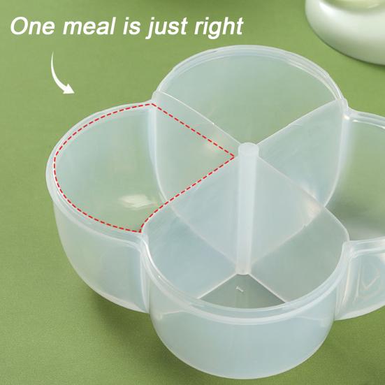 Коробка для сухого молока Портативный диспенсер для детской смеси с 4 отделениями Непросыпающийся контейнер для детских закусок