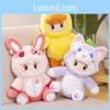 Licensed Yuen Officially Meng Zhi Xing Plush Toys Featuring Cute Sitting Animals
