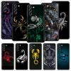 Мультяшный чехол-скорпион для Samsung Galaxy S26 Ultra S25 Plus S24 FE S23 S22 5G S21 S20 Черный Мягкий