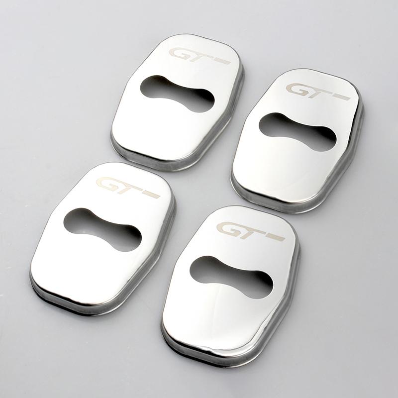 4PCS Car Door Lock Cover Protect Buckle Cover Latch Stop Anti Rust Car Accessories for Peugeot 308 408 5008 3008 207 for Citroen