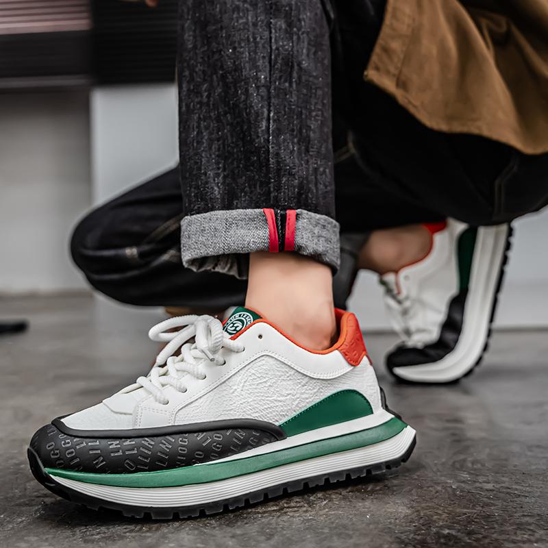 Новая мода мужская обувь Four Seasons удобная обувь для студентов и мальчиков трендовые мягкие подошвы дышащие повседневные кроссовки для бега