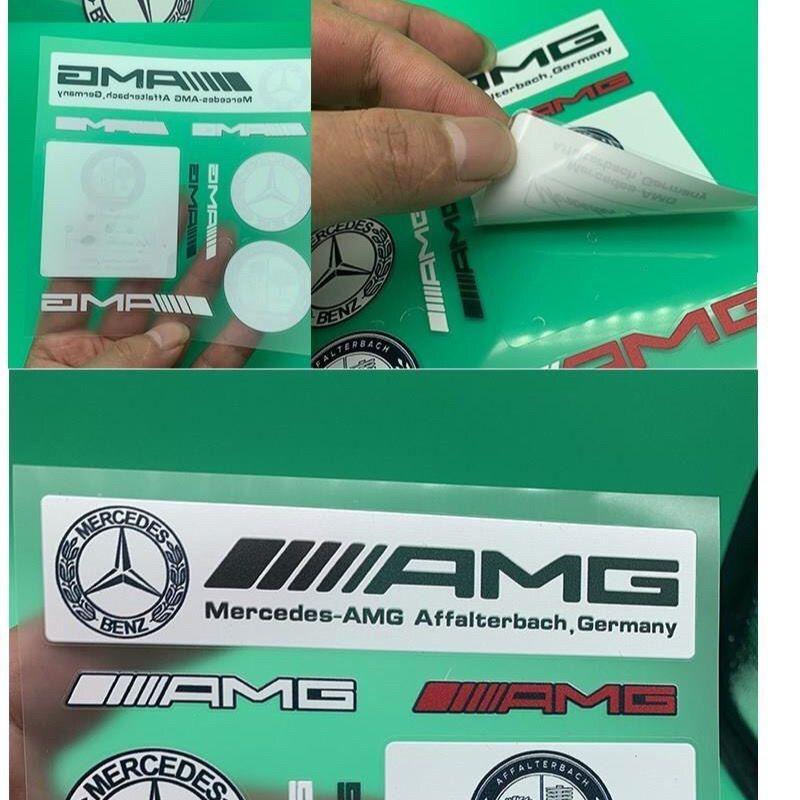 CRN1 1pc Car Stickers For Mercedes Benz AMG W206 W204 W205 W212 W213 W221 W222 W240 W211 Fairing Fuel Tank Helmet Box Vinyl Decal