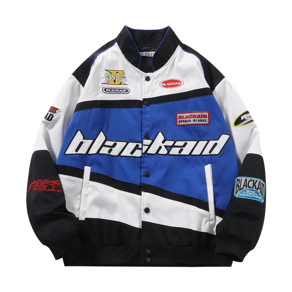 Куртки American Retro Racing унисекс — модная уличная одежда для пар на весну/осень