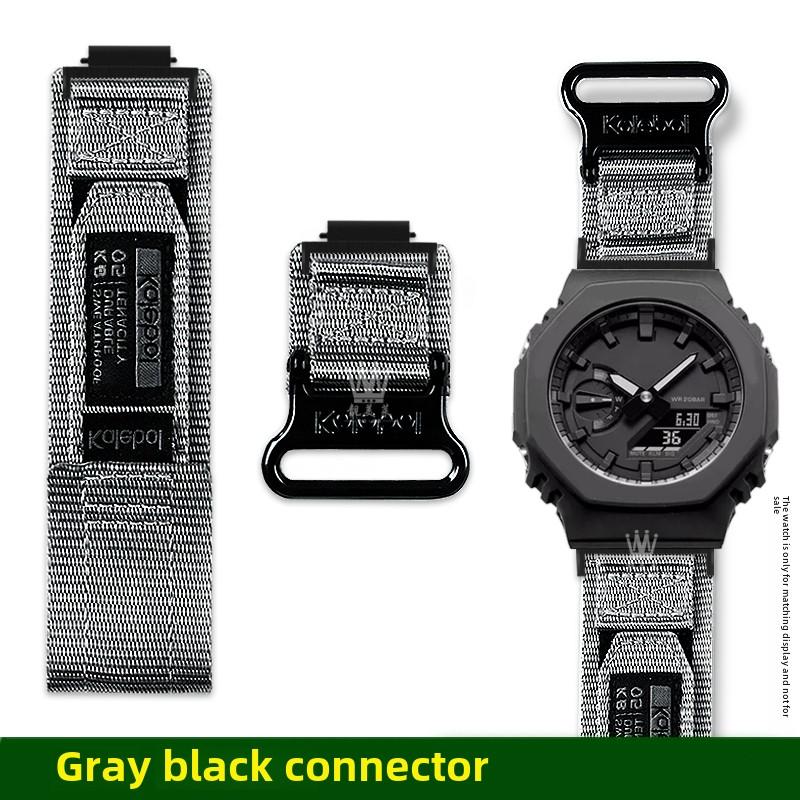 GA2100 Дизайн с петлей холщовый ремешок Для Casio G-SHOCK 5611 GA-2100 GA-2110 GA-B2100 мужской Наручные часы для активного отдыха Нейлоновый ремешок аксессуар