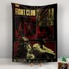 Tapestry Fight Club 1999 Red Black Retro Multiple Scenes David Fincher Movie Wall Art