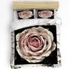 Красный и черный цветок розы белый комплект постельного белья 3 шт пододеяльник наволочка для детей взрослых пододеяльник двуспальная кровать комплект домашнего текстиля