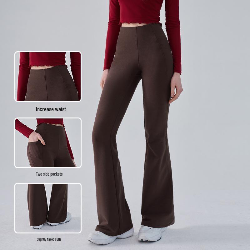 Брюки для йоги микро-клеш с высокой талией, с эффектом «персика» и контролем живота