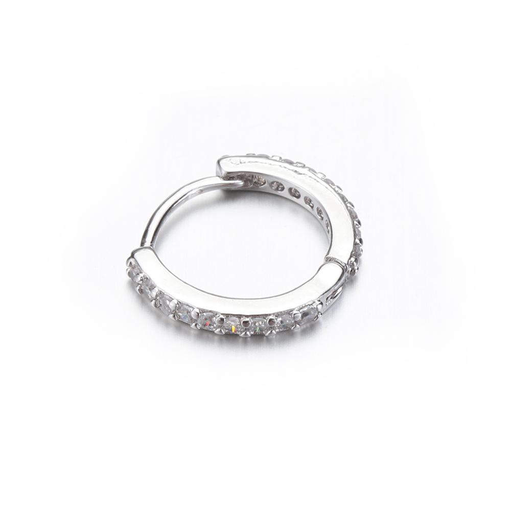 Хрящ Козелка Серебро Золото Розовое Золото Цирконий Пирсинг Уха Кольцо в Нос Украшение для Тела Серьга-Кольцо Huggie