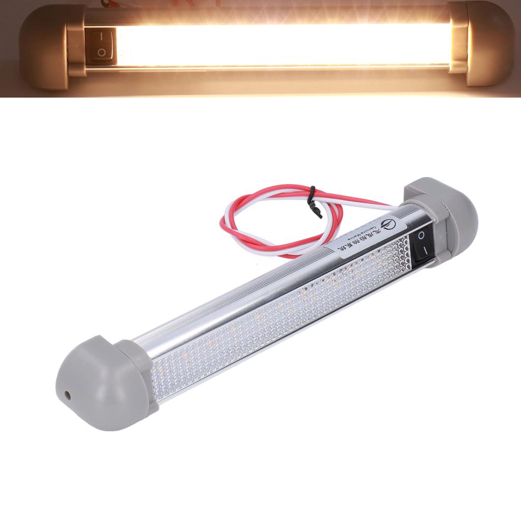 8.9in LED Awning Light Bar DC12V 24V 2W 180 degrees Rotation IP66 Waterproof 720LM ON OFF Switch for RV Boat