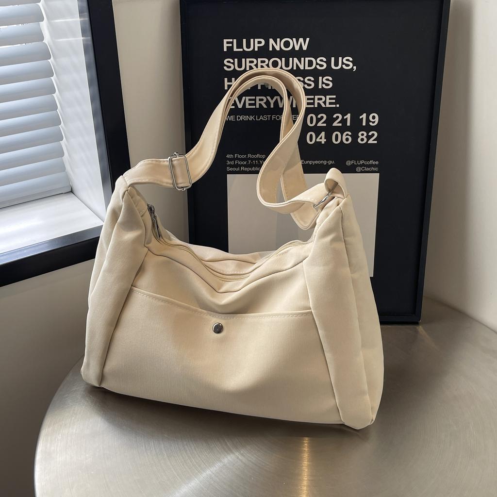 Large Capacity Canvas Tote Bag, Summer Crossbody New All-in-one Leisure College Student Class Bag