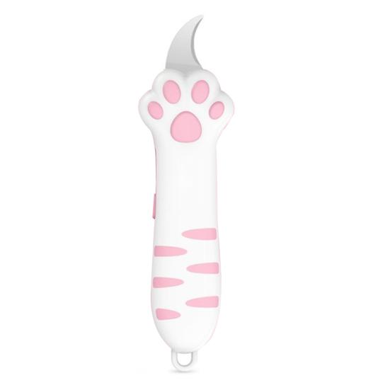 Cat Paw Box Cutter Cat Claw Design Box Paper Knife Retractable Cat Scratching Knife Mini Cardboard Sealing Tape Cutter