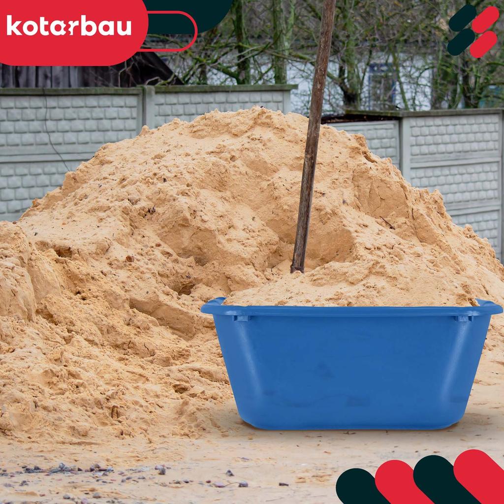 Kotarbau® Rectangular Garden Construction Container Mortar Container 55 L Blue Set Of 2