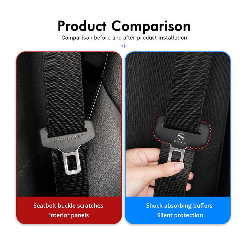 AAAYS1 For Opel Car Safety Seatbelt Anti-Scratch Buckle Plug Cover Seat Belt Clip Protection Accessories Corsa D Astra G H J K F Mokka