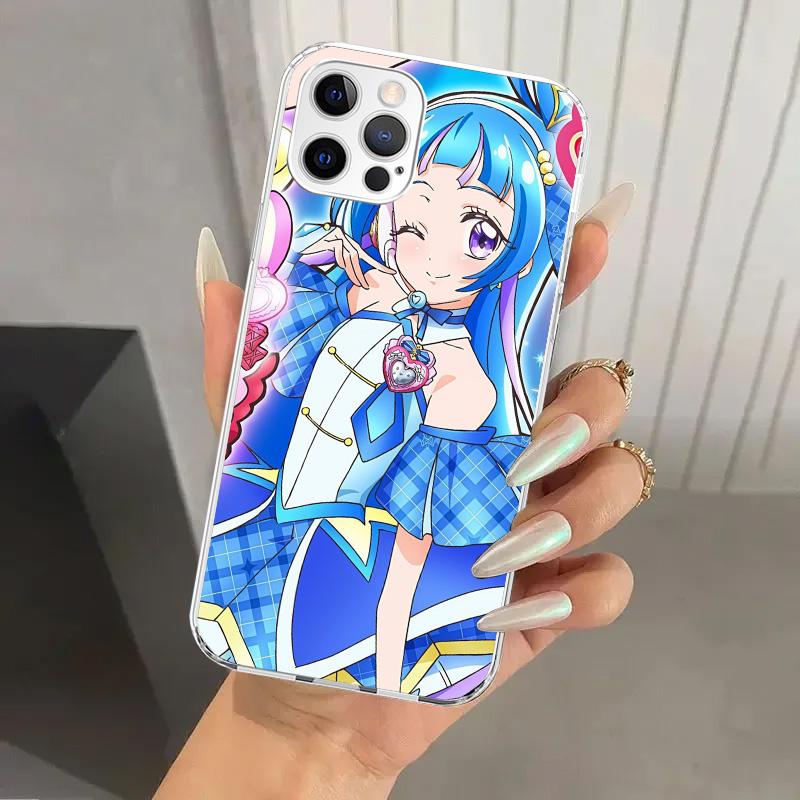 Чехол для телефона Pretty Cure для iPhone 17 Air 16 15 Plus 14 13 Mini 12 11 Pro Max 16E 7 8 SE 2020 Мягкий чехол с принтом 17 Air