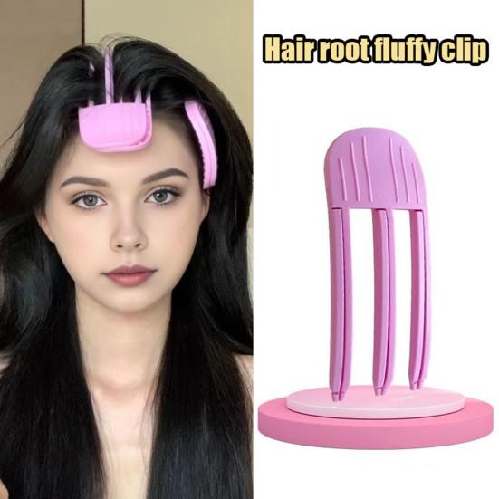 3 шт./компл. пушистая расческа для волос с зажимом для волос, бигуди, натуральный объемный гребень