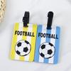 Креативная бирка для багажа с символикой Чемпионата мира по футболу F00TTBALL Набор карточек для автобуса Бирка для регистрации багажа Противопотерянная ПВХ-бирка