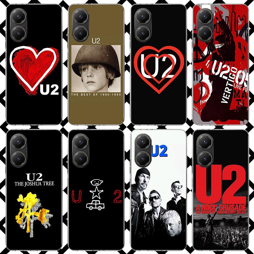 Чехол для телефона Rock Band U-U2 для Xiaomi Poco F7 Ultra X7 X6 X5 Pro X4 Gt M8 M7 Redmi 15 15C 13 13C 12 12C Мягкий чехол Fundas Poco F7