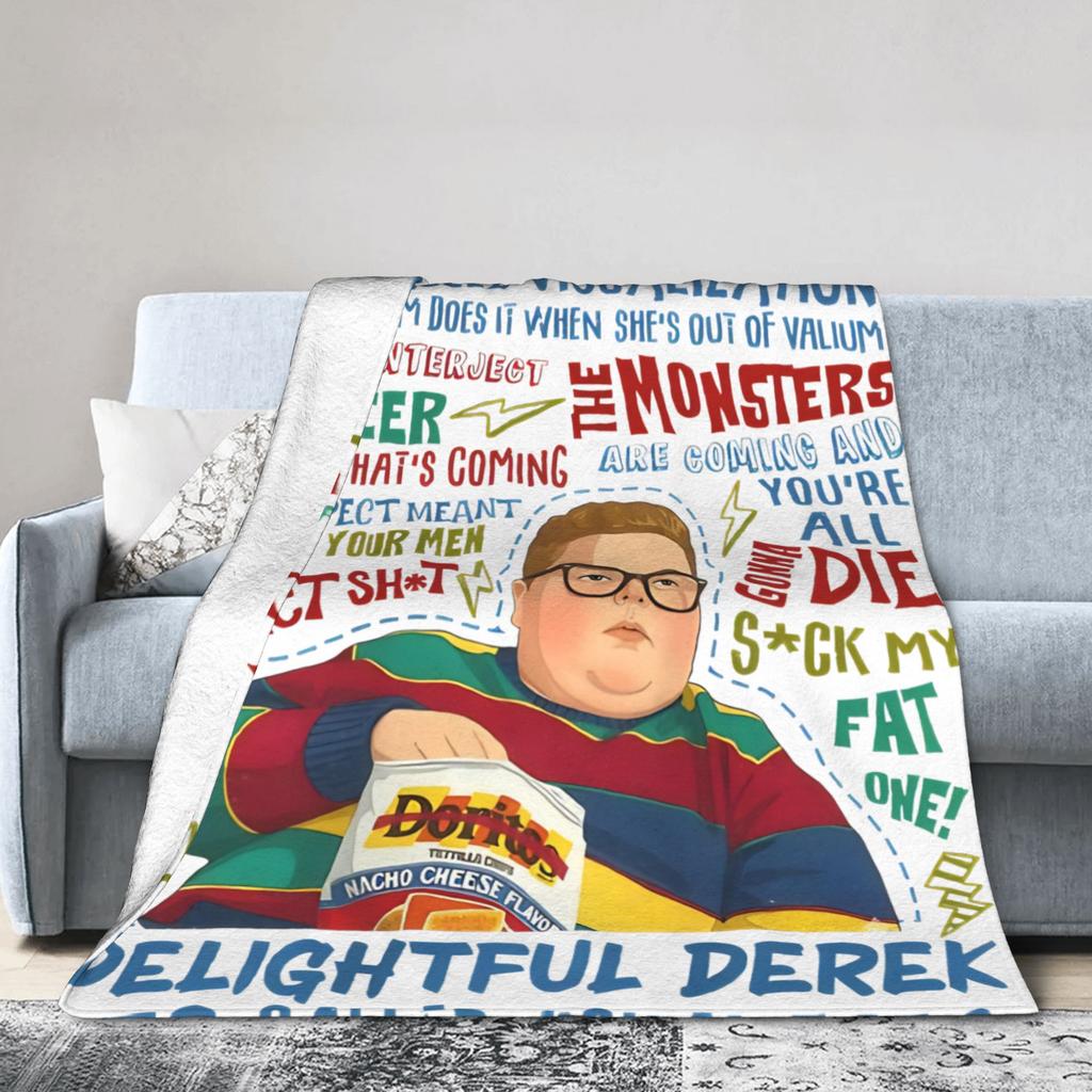 Восхитительный Дерек Ск A Fat One Фильм про НЛО Плед Фланелевый Многофункциональный Супер Мягкий Плед для Дивана Постельное белье для улицы Плед