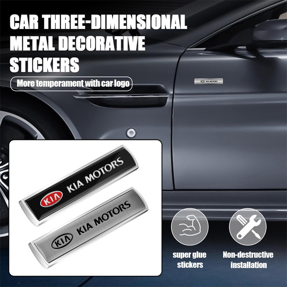 3D Car Metal Emblem Car Body Side Window Badge Sticker For KIA 3 Rio K2 K5 K3 Ceed Sportage Cerato Soul Sorento Picanto Optima FS1