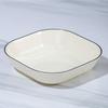Spit Bone Dish Fruit Storage Tray Plastic Smooth Surface Snack Fruit Plate for Kitchen Flat Bottom Bone Spitting Dish