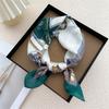 53CM Silk Scarf Small Square Scarf Versatile For Women Spring And Autumn Thin Design Fashionable And Stylish Decorative Scarf Professional Flight