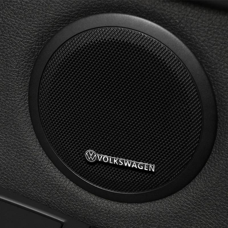 Car Audio Decorate 3D Aluminum Badge Emblem Sticker Car interior Accessories For Volkswagen Tiguan 5N AD1