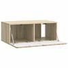 Wall Mounted TV Cabinet in Sonoma Oak 78.5 x 41 x 30 cm