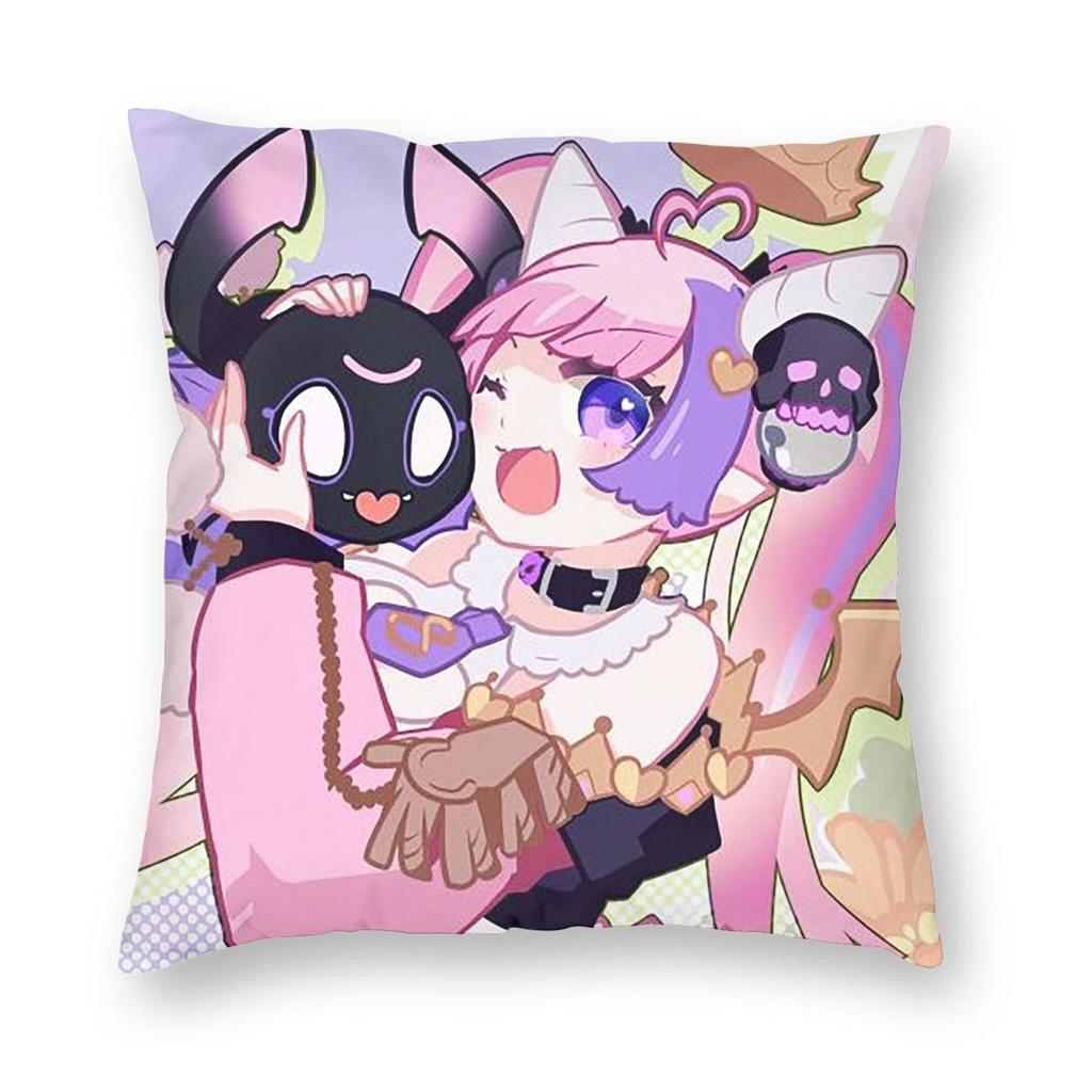 VShojo Ironmouse Аниме Квадратная Наволочка Чехол для Подушки Подушка Молния Декоративная Комфортная Подушка для Дома Машины