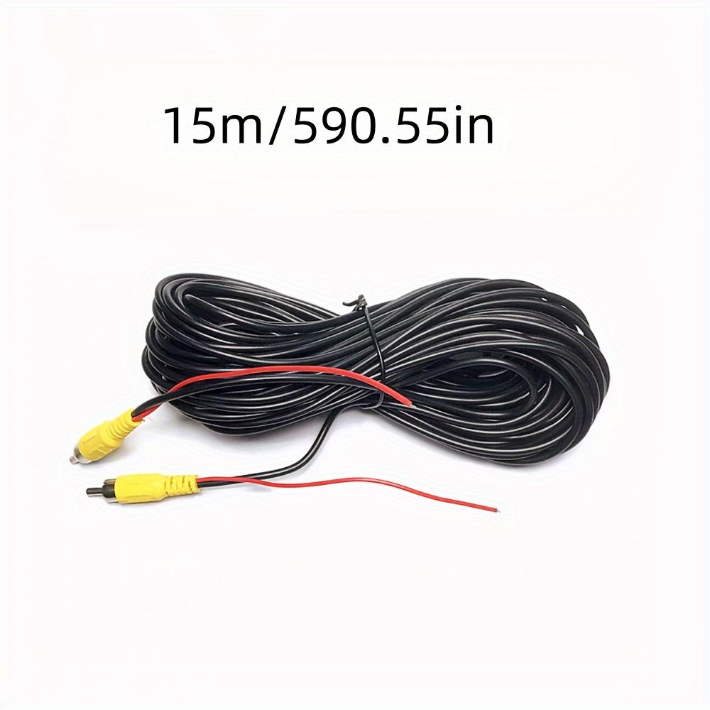 1mdc/6m/8m/10m/15m/20m Car Rear View Camera Video Extension Cable Auto RCA AV Cable Wire Harness