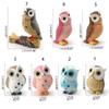 Resin Crafts Owl Miniatures Cute Mini Owl Ornaments Creative Simulation Owl Ornaments  Outdoor